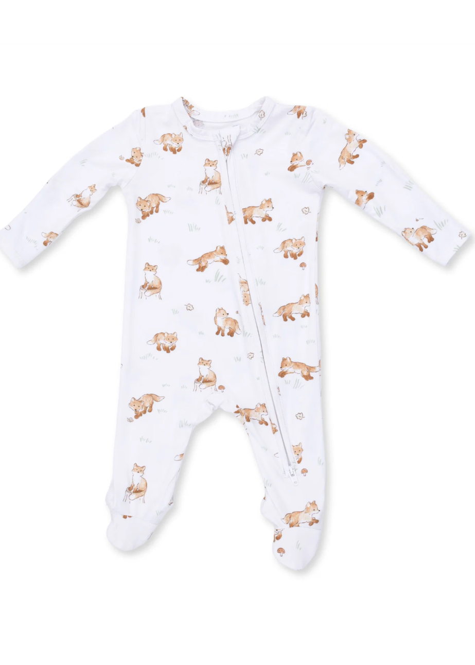 Little Explorer Fox - 2 Way Zipper Footie