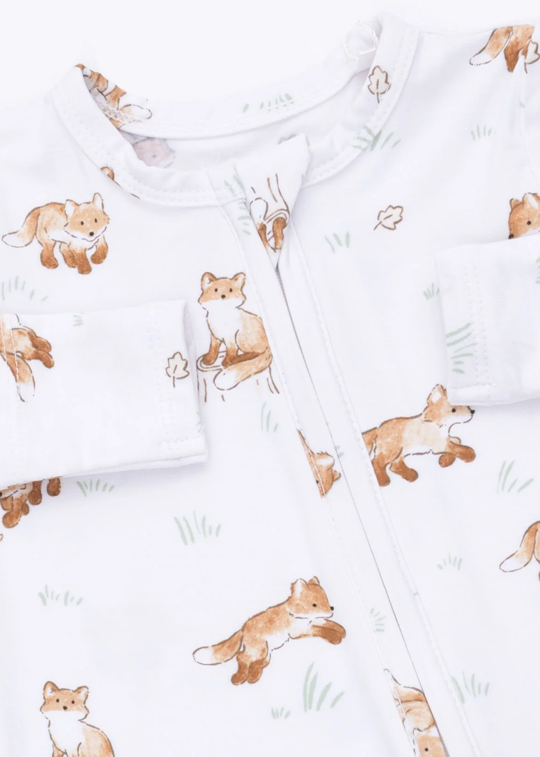 Little Explorer Fox - 2 Way Zipper Footie