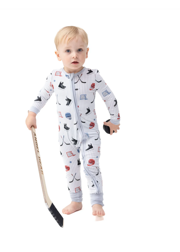 Hockey Stripe Convertible Romper