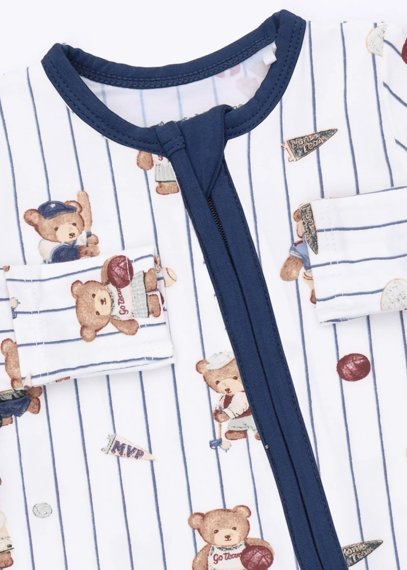 Mixed Sports Bears 2 Way Zipper Footie