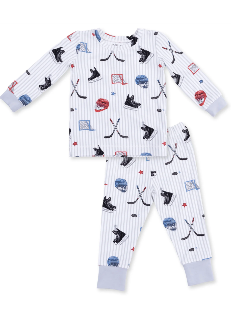 Hockey Stripe Long Sleeve Loungewear Set