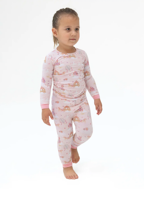 Princess Unicorns and Castle Long Sleeve Loungewear Set