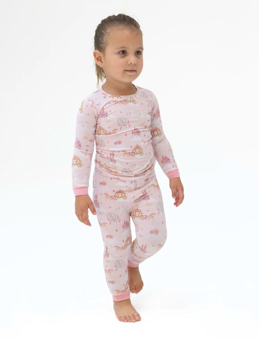 Princess Unicorns and Castle Long Sleeve Loungewear Set