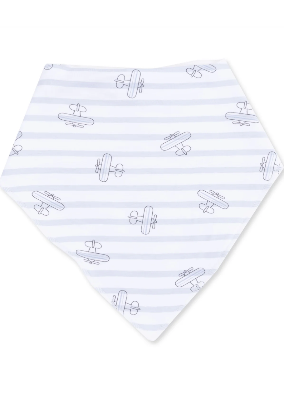 Airplane Stripe Bandana Bib
