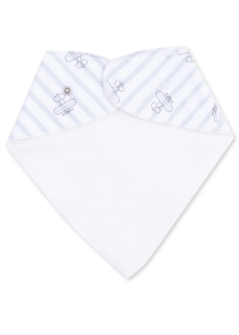 Airplane Stripe Bandana Bib