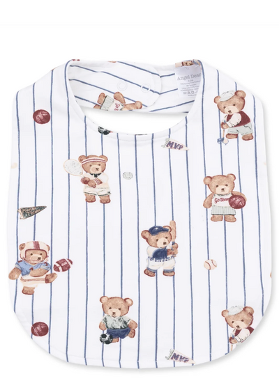 Mixed Sports Bears Feeding Bib