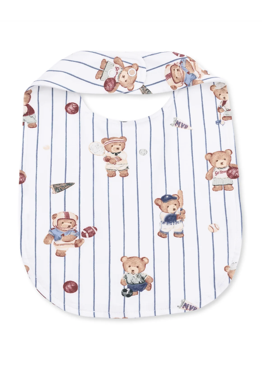 Mixed Sports Bears Feeding Bib