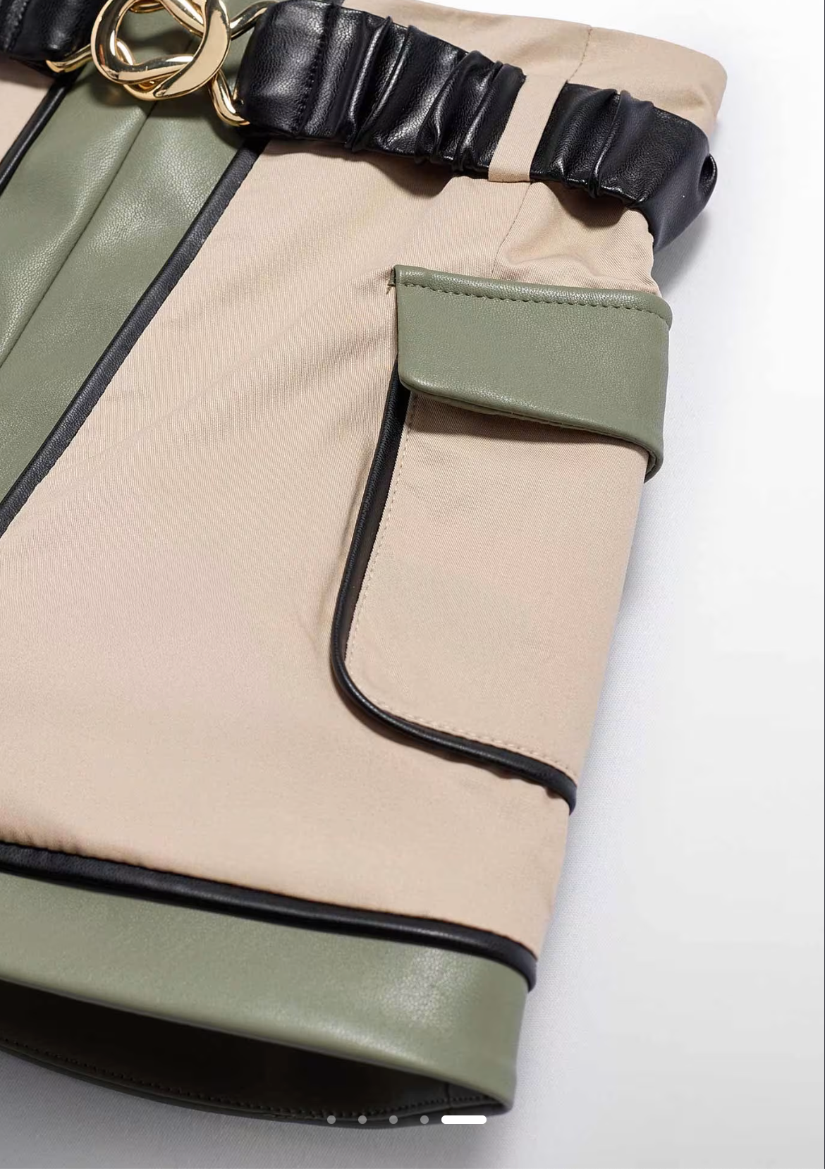 Girl Combined Twill Skirt