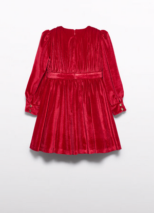 Red Velvet Glitter Dress