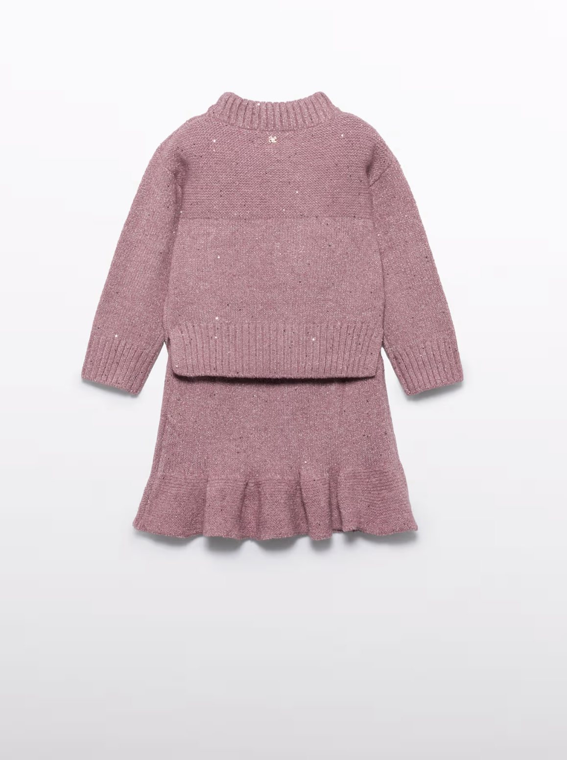 Pink Knit Skirt Set