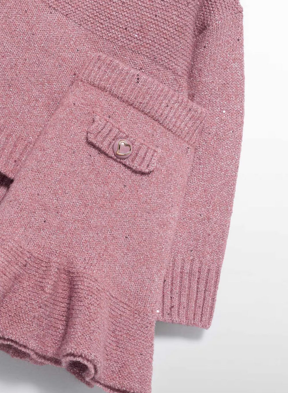 Pink Knit Skirt Set