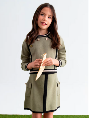 Bay leaf Knit Skirt Set
