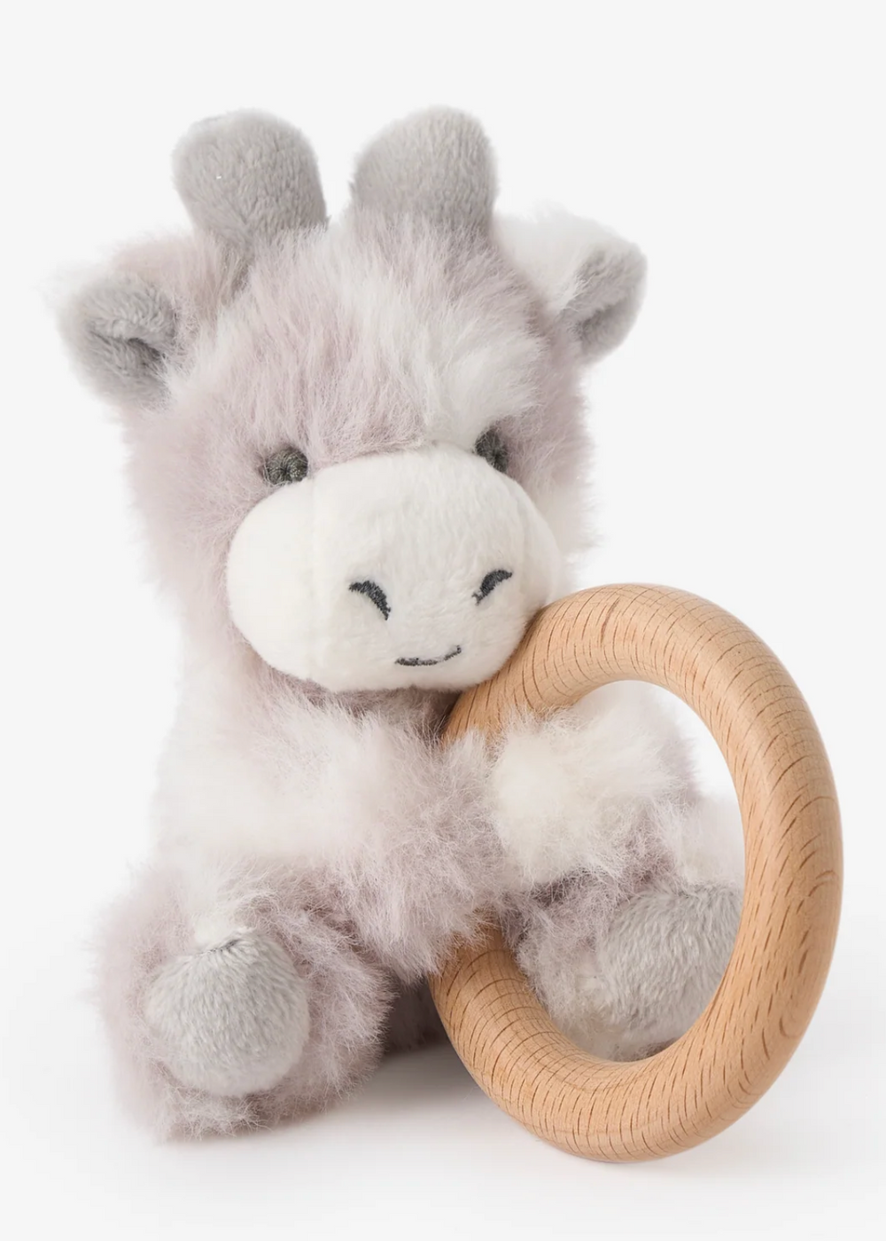 Elegant Baby Wooden Ring Rattle