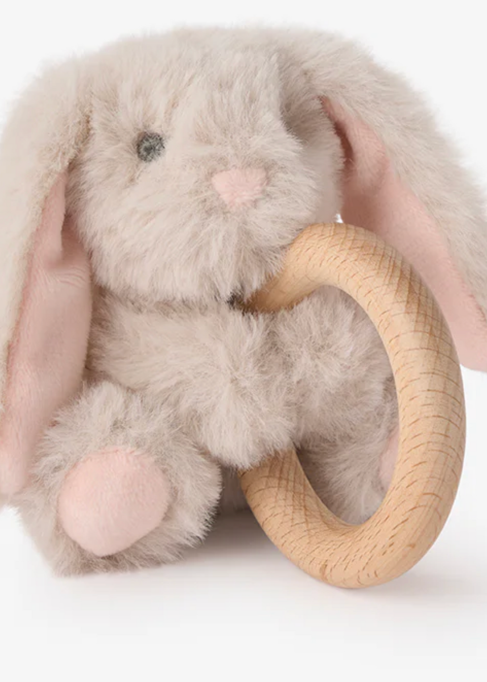 Elegant Baby Wooden Ring Rattle