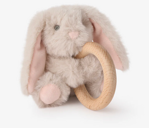 Elegant Baby Wooden Ring Rattle