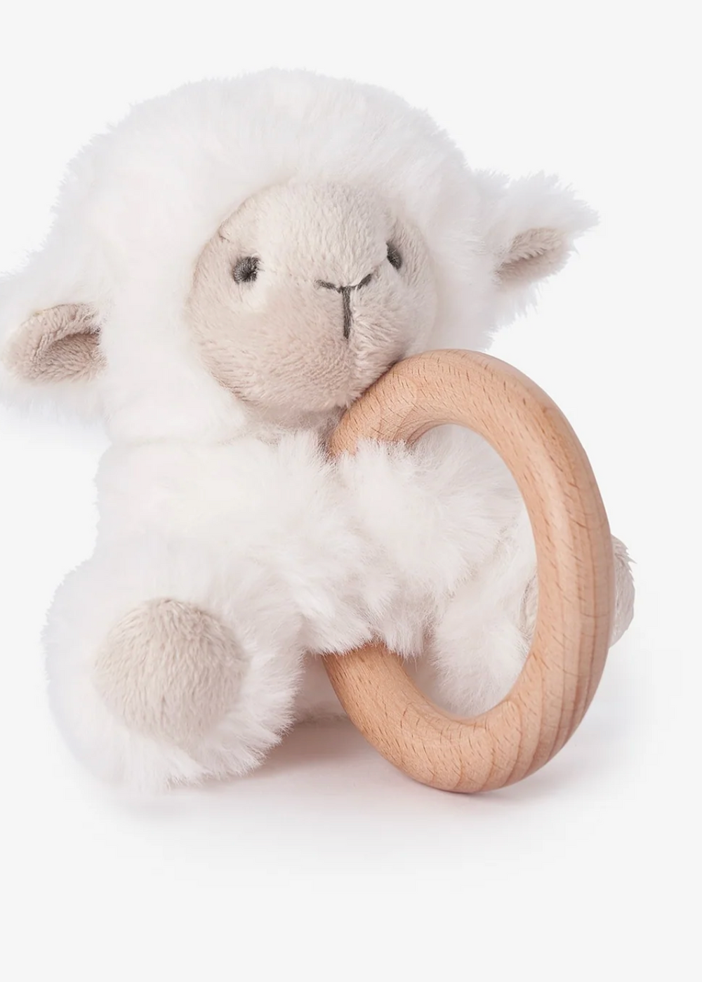 Elegant Baby Wooden Ring Rattle