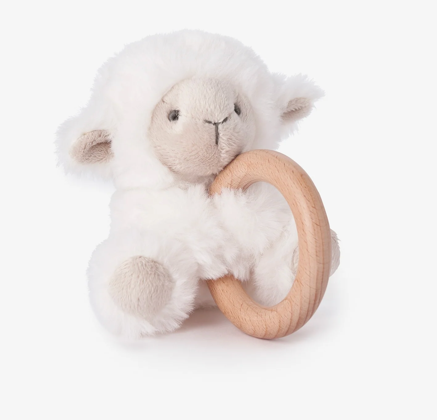 Elegant Baby Wooden Ring Rattle