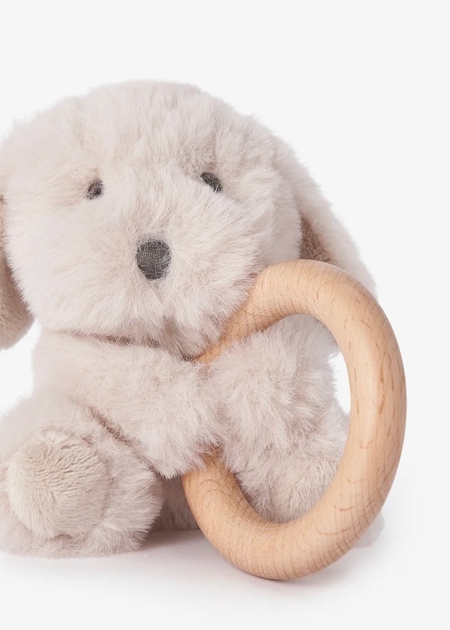 Elegant Baby Wooden Ring Rattle
