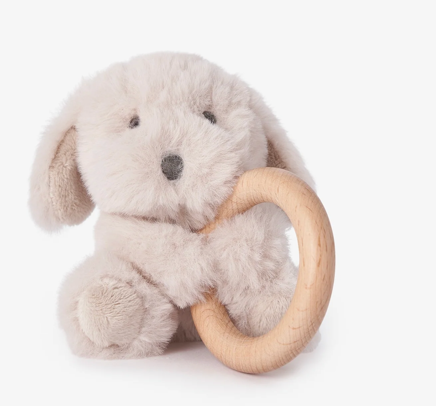 Elegant Baby Wooden Ring Rattle
