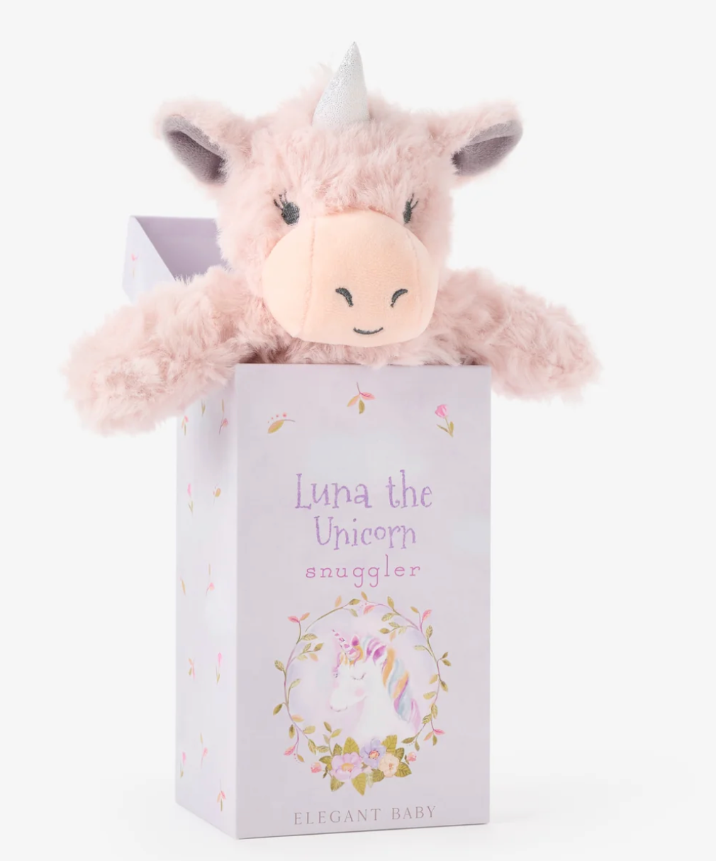Elegant Baby Snuggler Plush Blanket w/Gift Box