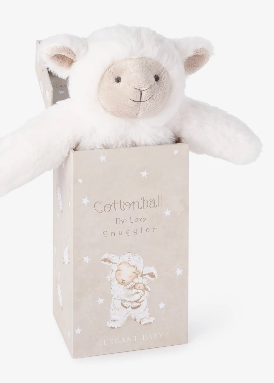 Elegant Baby Snuggler Plush Blankie w/Gift Box