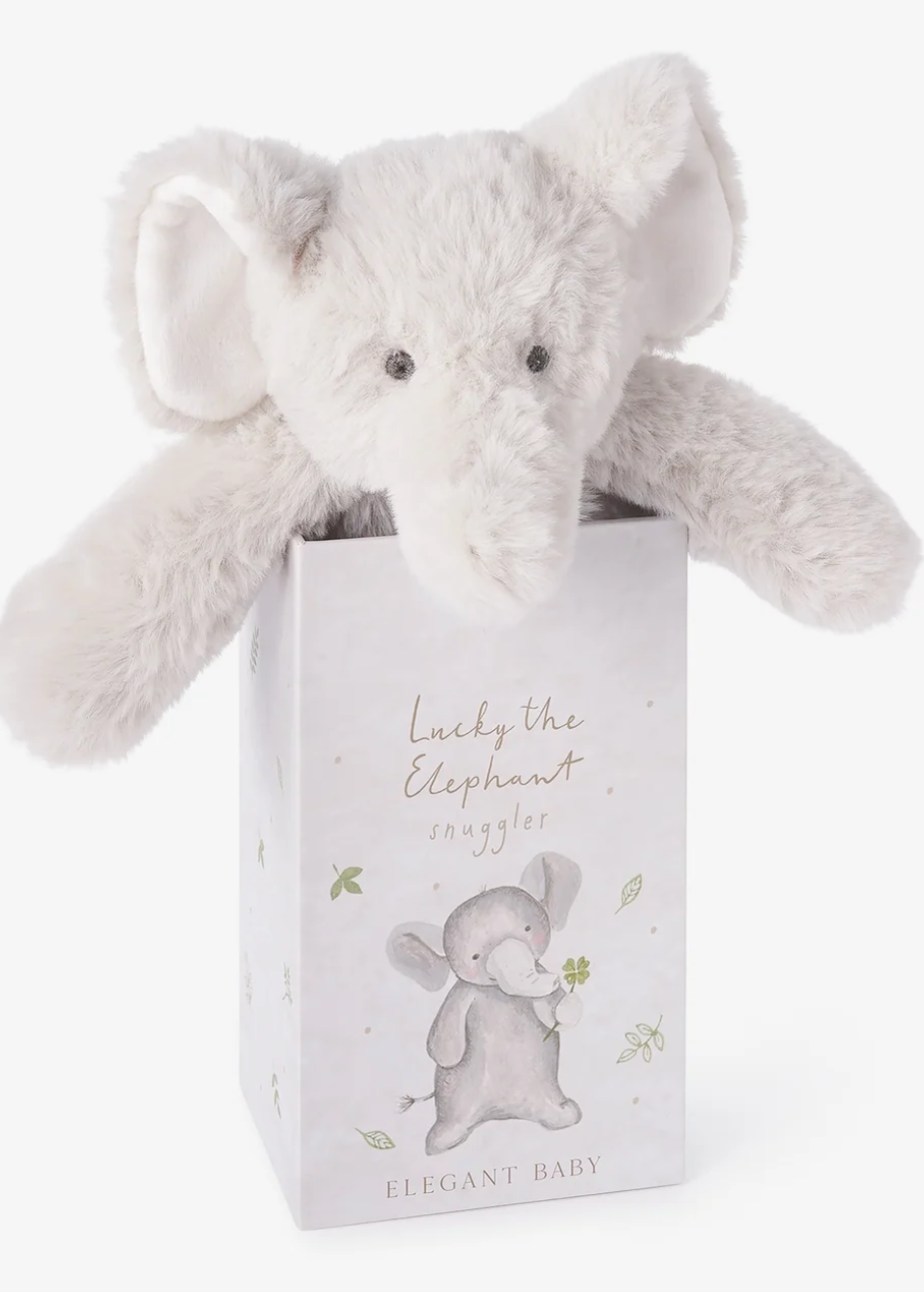 Elegant Baby Snuggler Plush Blankie w/Gift Box