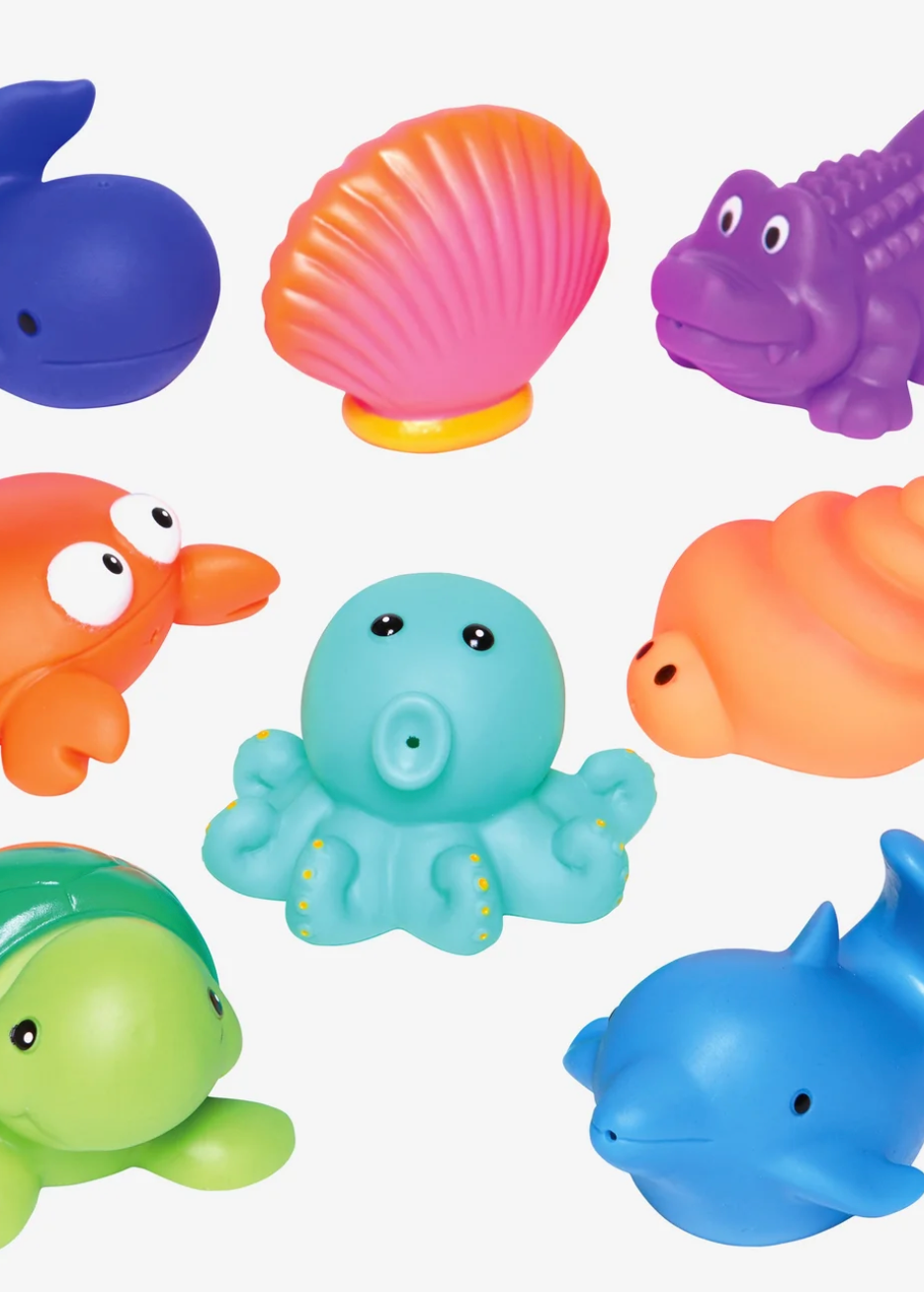 Elegant baby squirtie bath toys