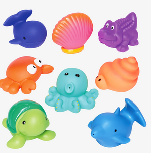 Elegant baby squirtie bath toys