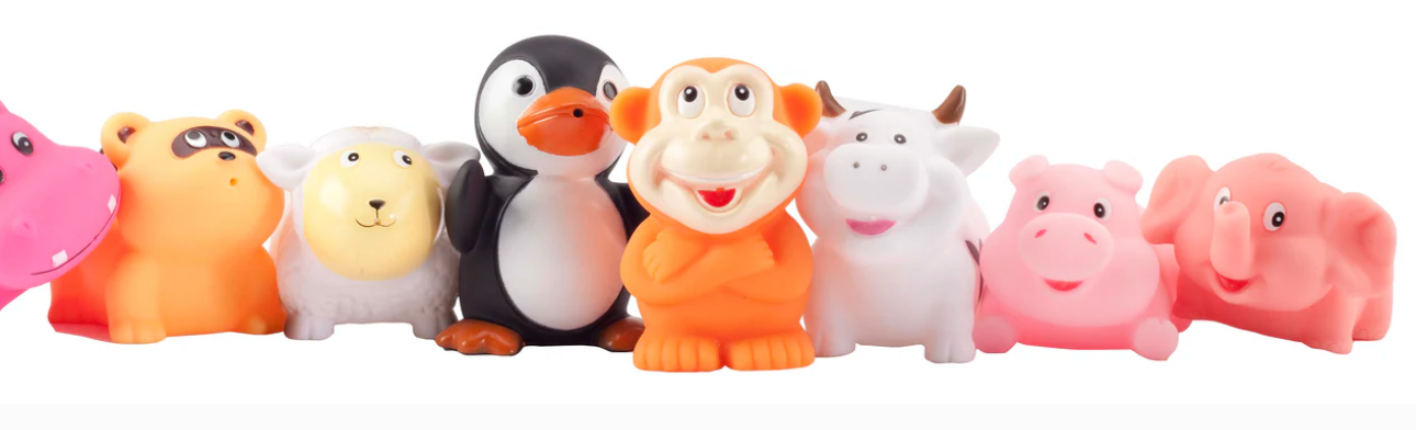 Elegant baby squirtie bath toys