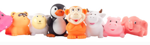 Elegant baby squirtie bath toys