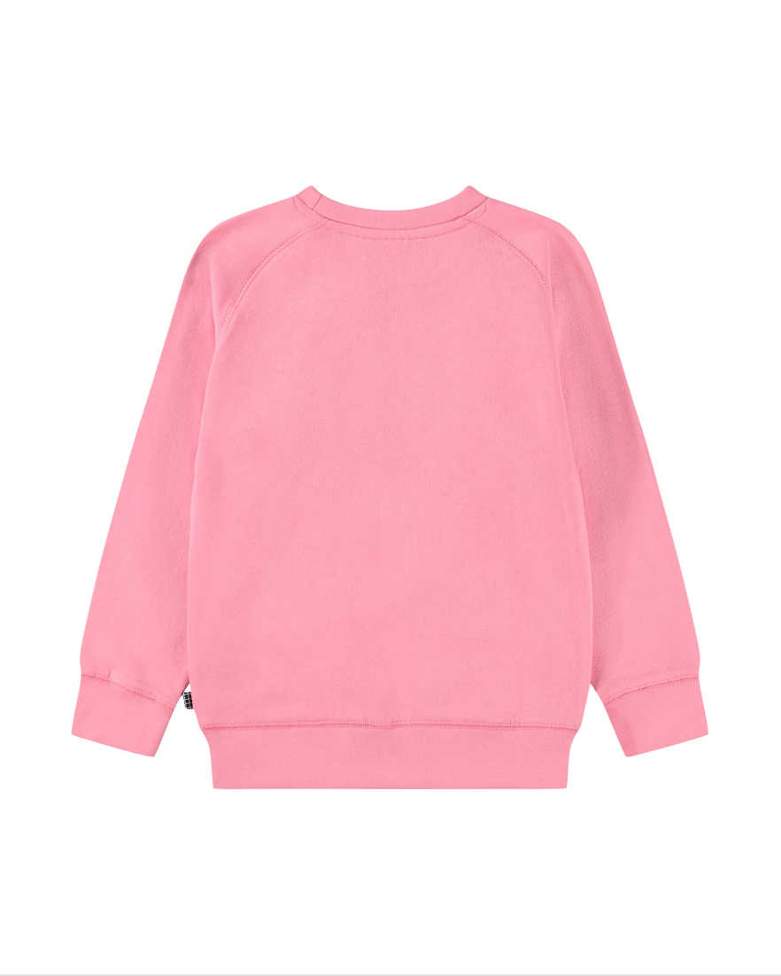 Pink sweatshirt on a white background