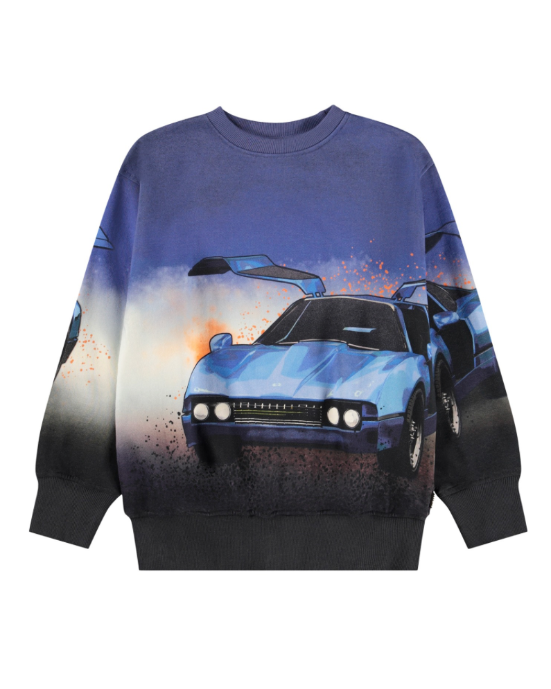 Mattis Car Blue Sweatshirt
