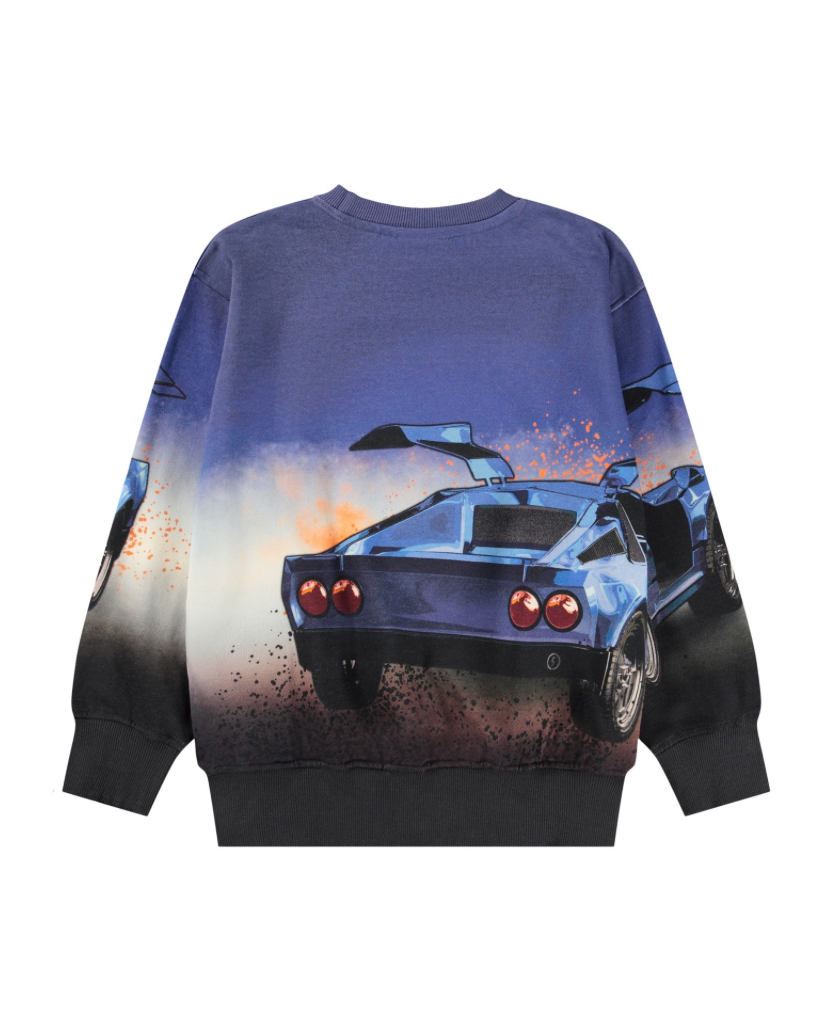 Mattis Car Blue Sweatshirt