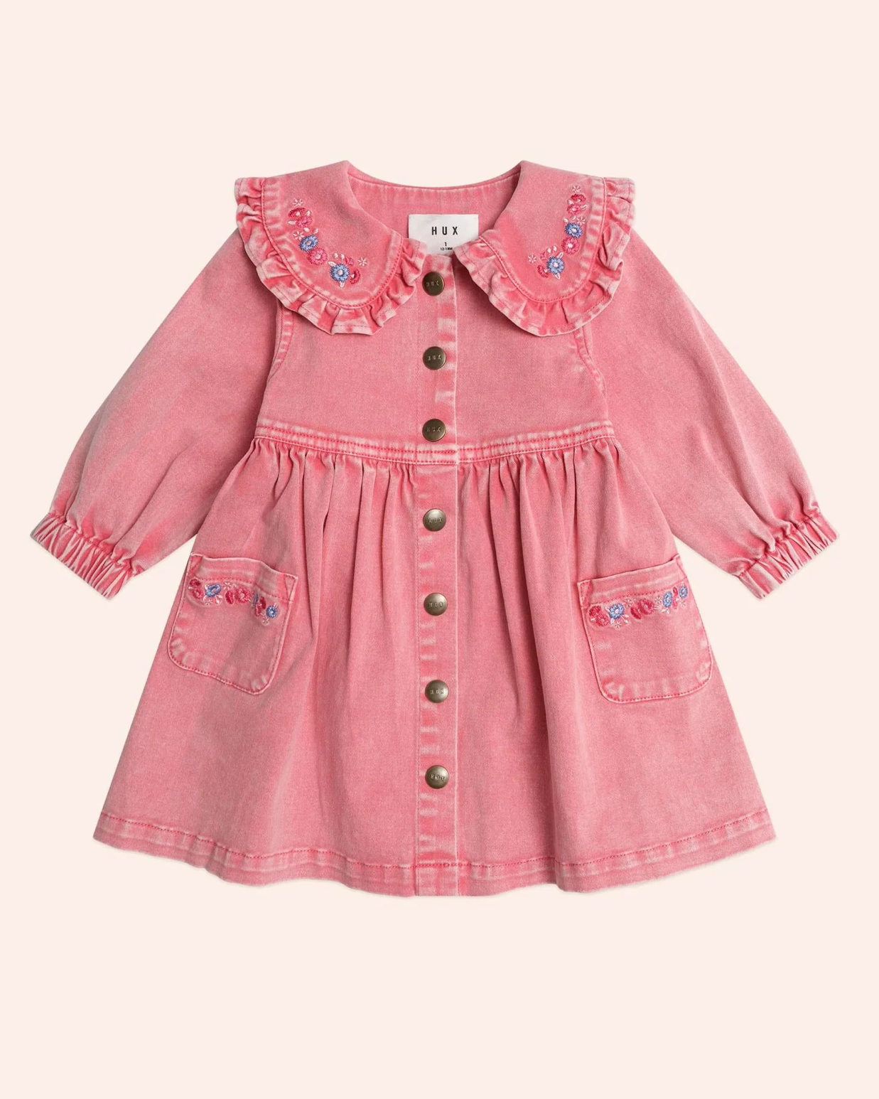 Vintage Floral Collar Dress