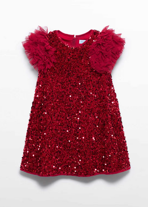 Girl Sequin And Tulle Dress
