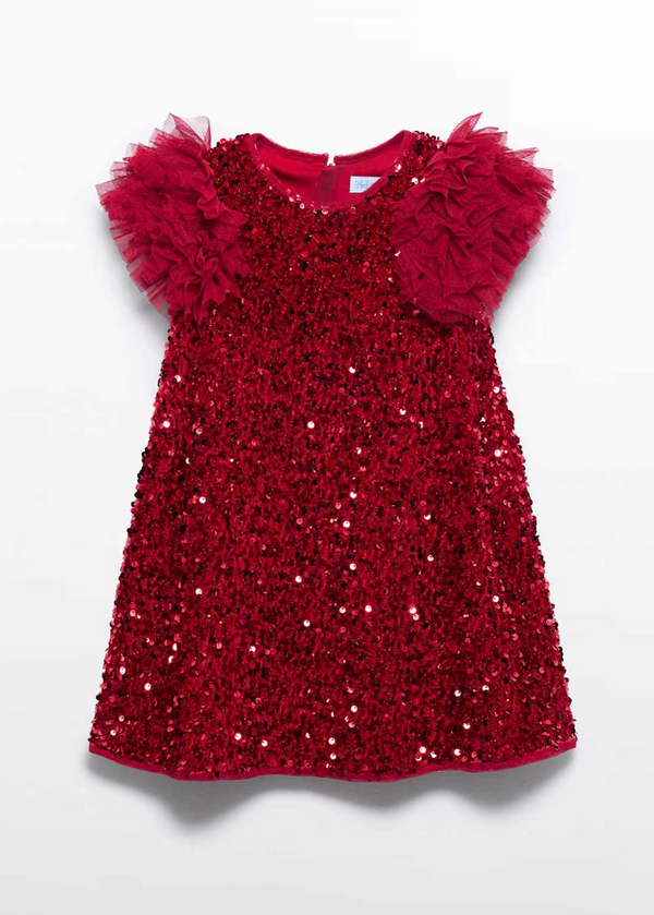 Girl Sequin And Tulle Dress