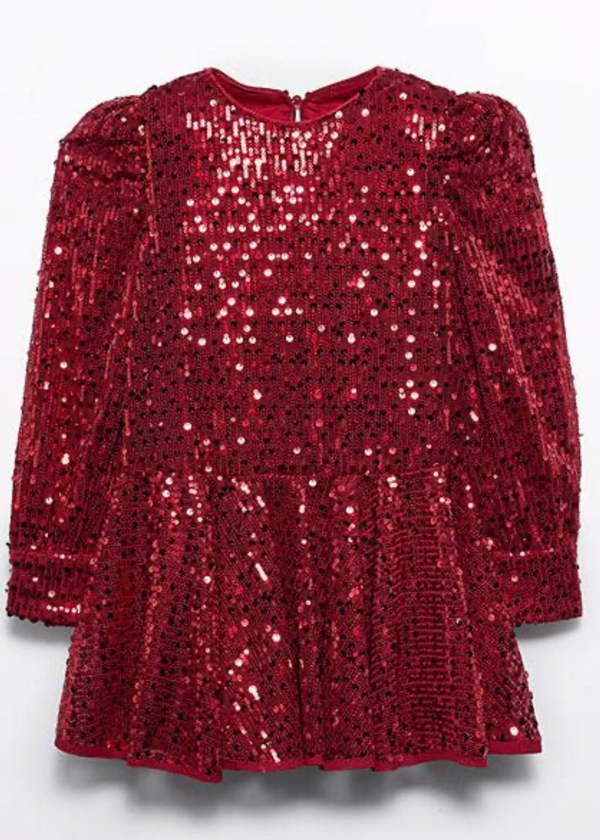 Red Sequin Dress