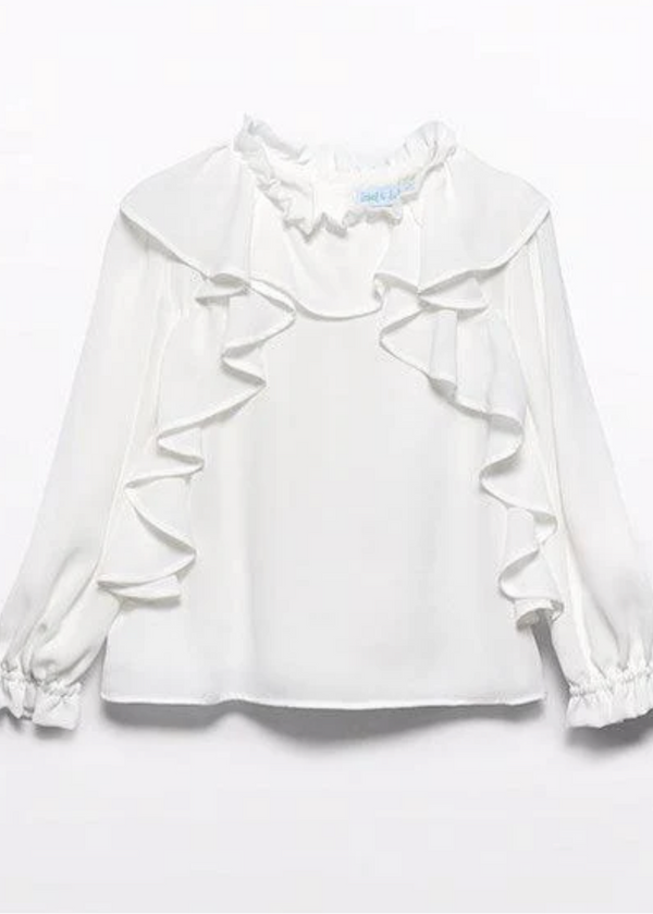 Chiffon Ruffle Blouse