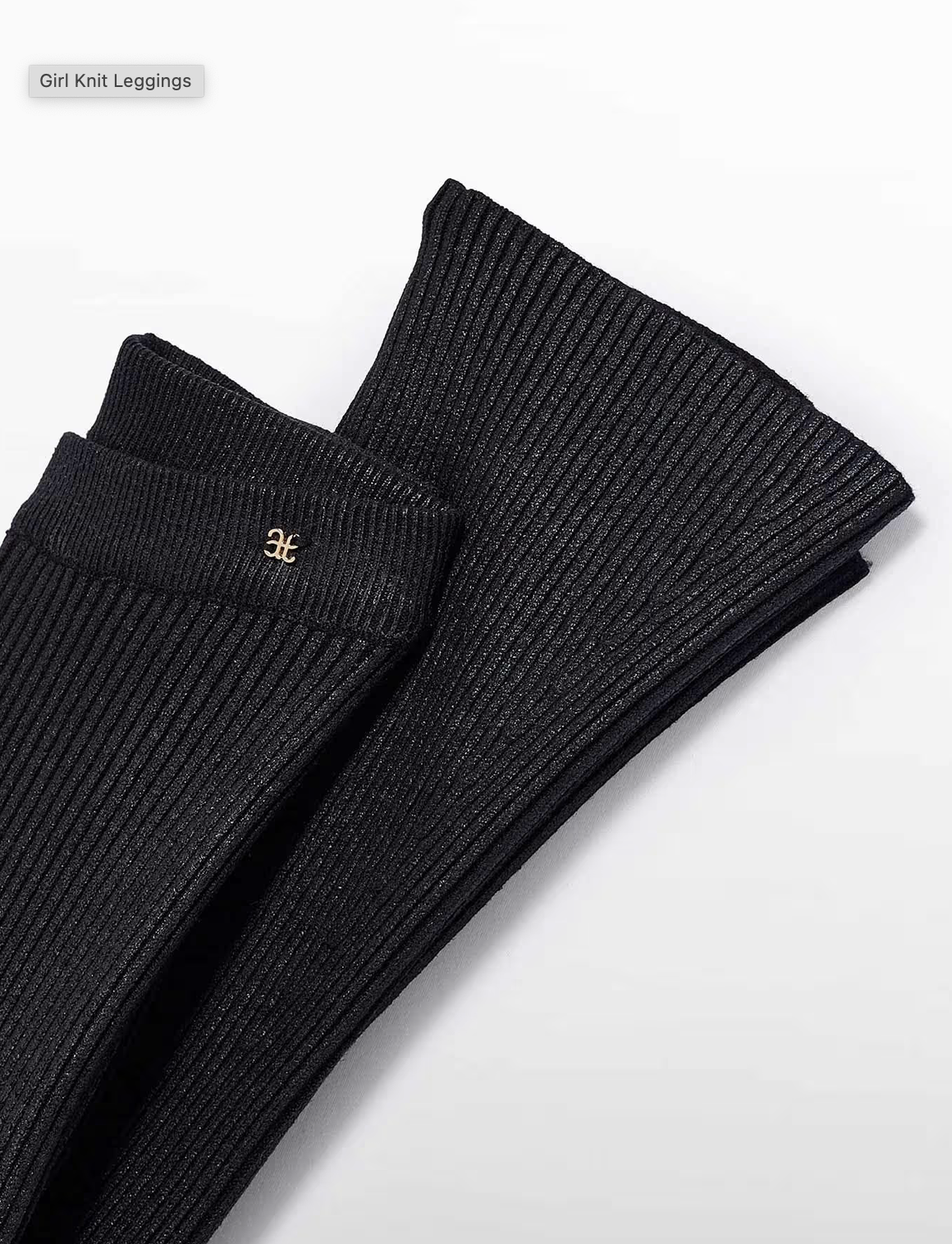 Girl Knit Black Leggins