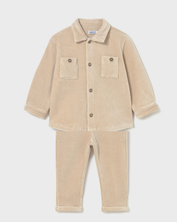 Baby Corduroy Set - Beige