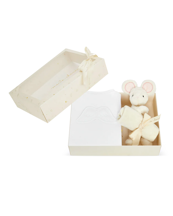 Sleep & Snuggle Pointelle Angel Wing Gift Set