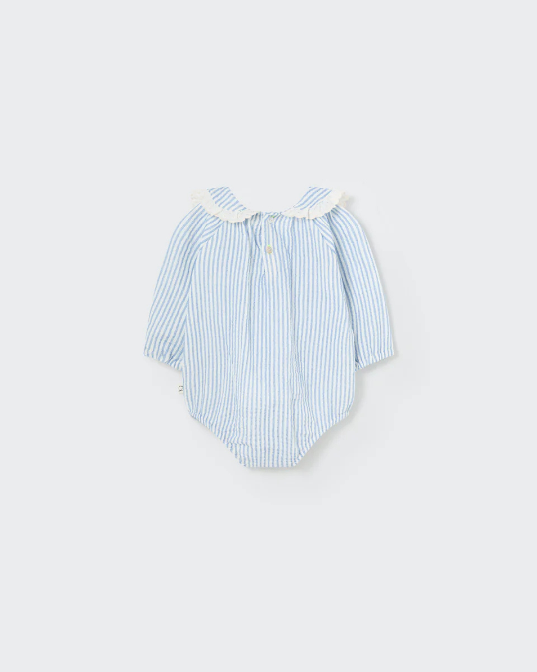 Striped Gauze Baby Romper