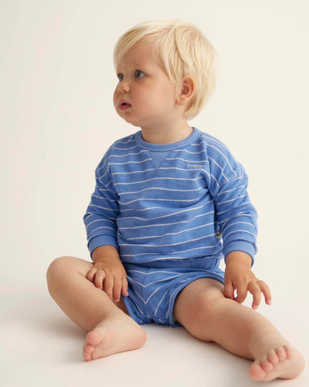 Organic Stripes Baby Shorts