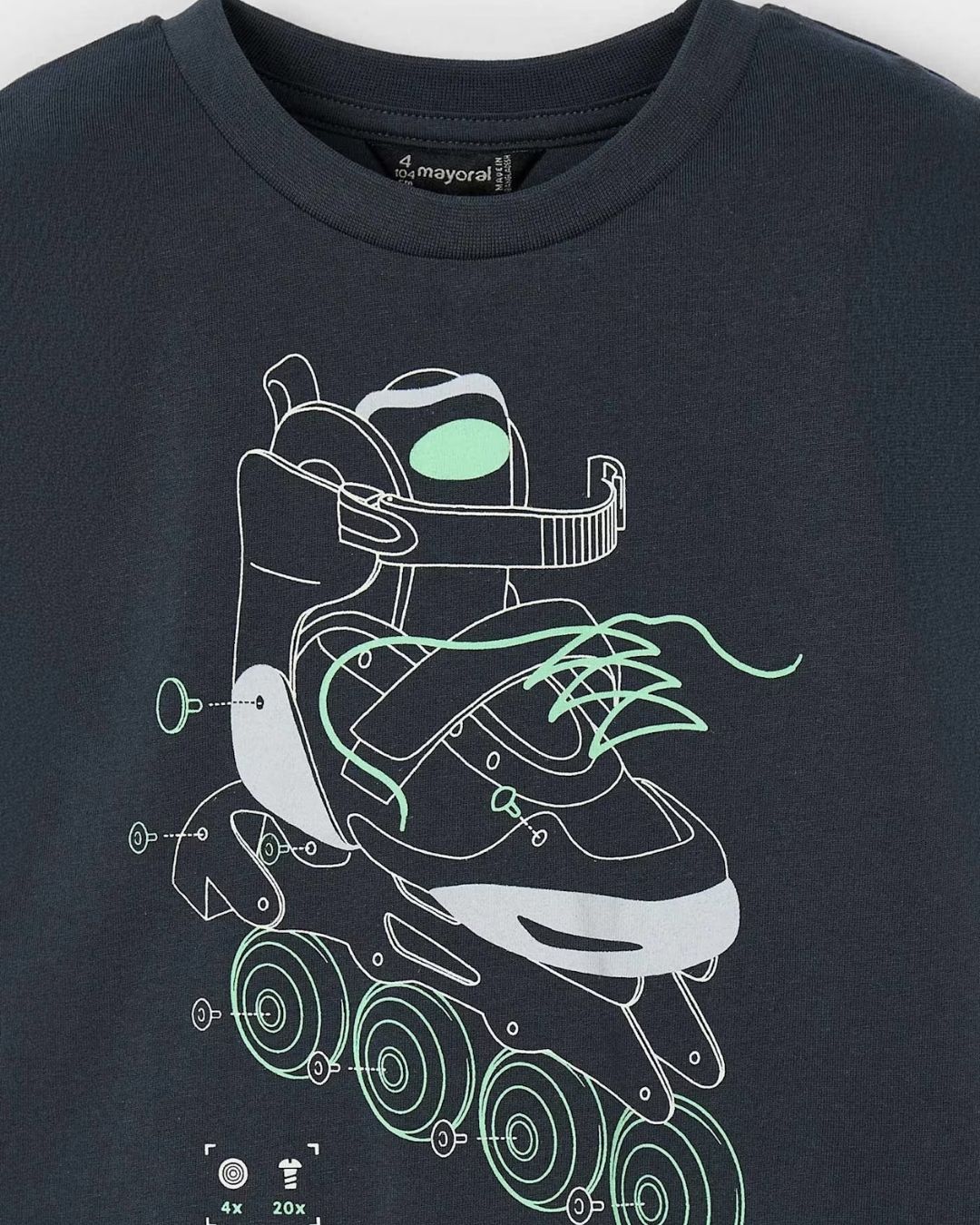 Boy Glow-in-the-Dark Rollerblade T-Shirt