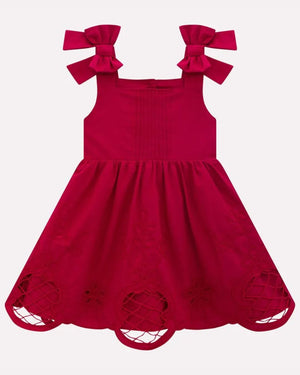 Girl's Lace Embroidered Dress