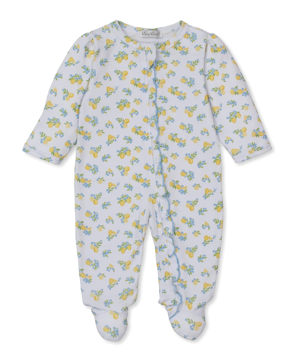 Lemon Blossoms Zip Footie