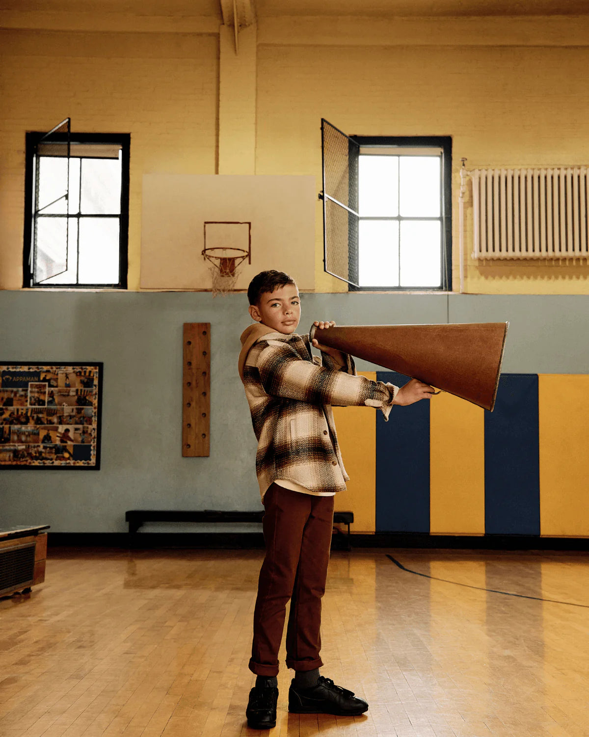 Lumber Plaid Glen Hooded Shirt