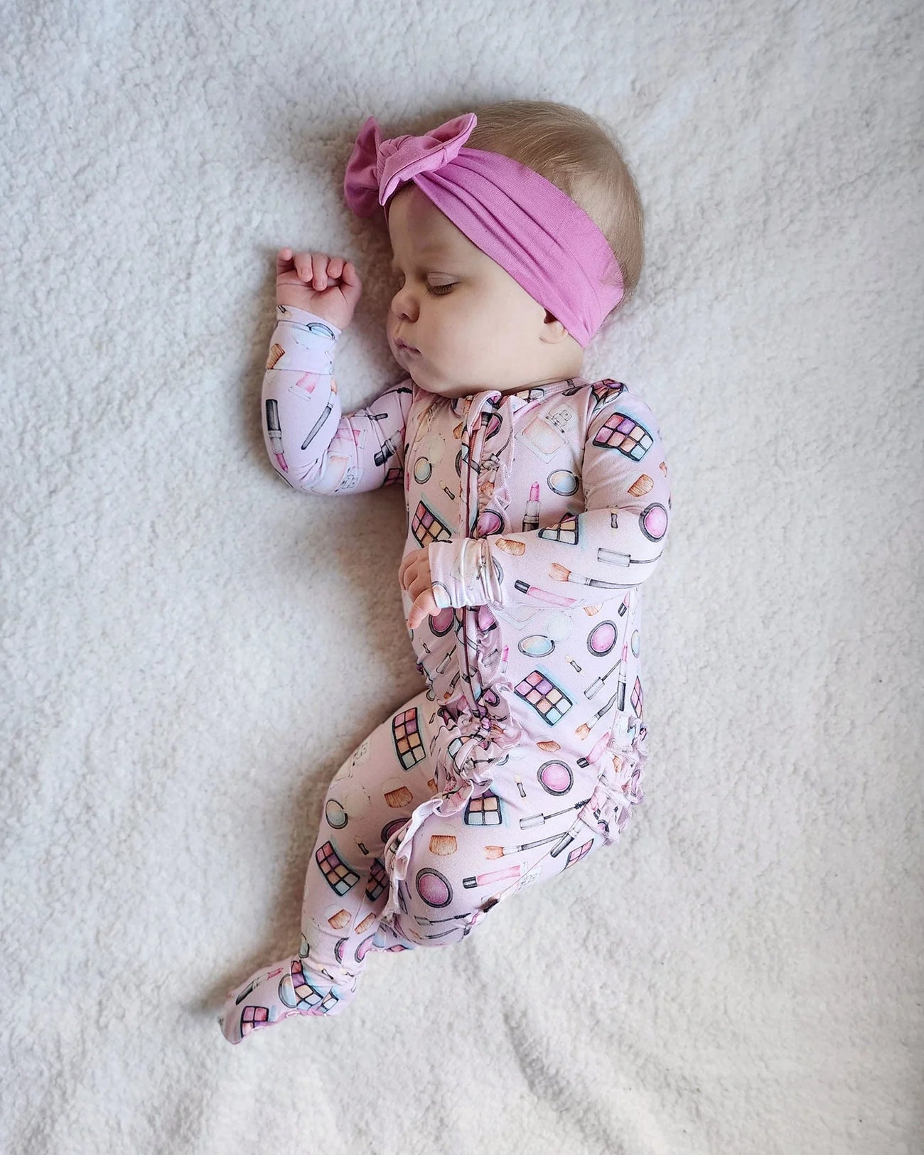 Lev Baby Camila Ruffled 'Makeup': footie