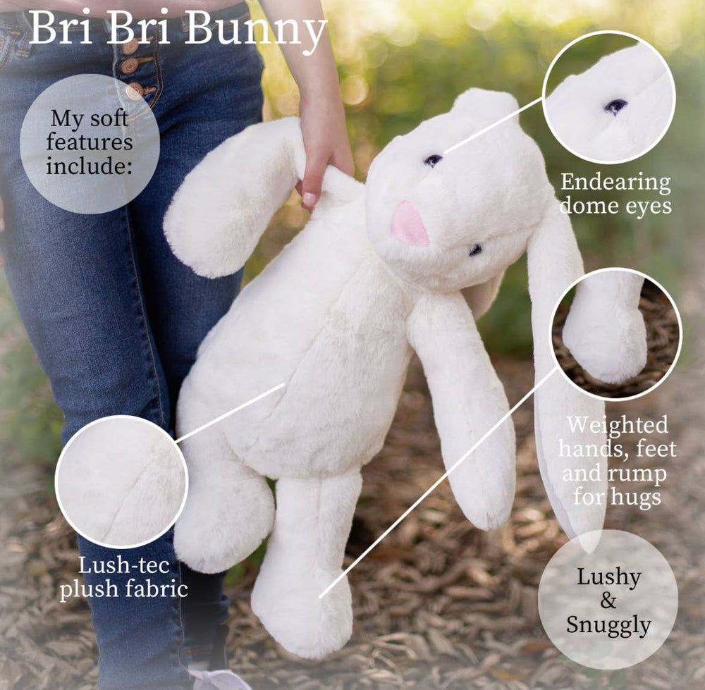 World's Softest Lushee 16 inch BriBri Cream Bunny Plush Toy