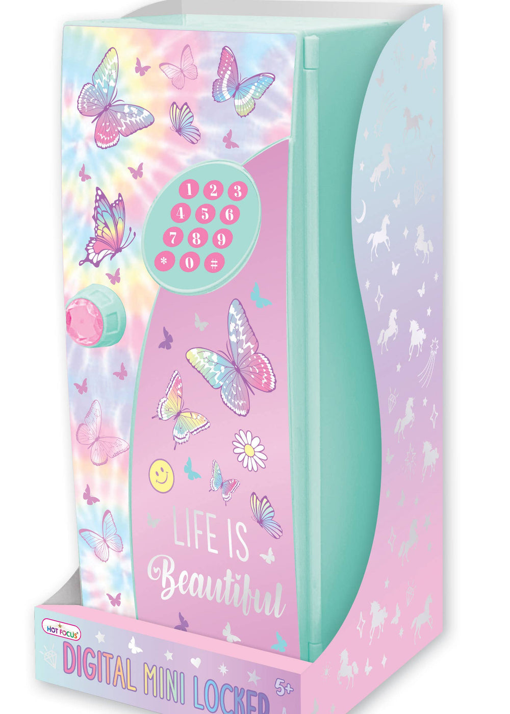 Digital Mini Locker, Tie Dye Butterfly